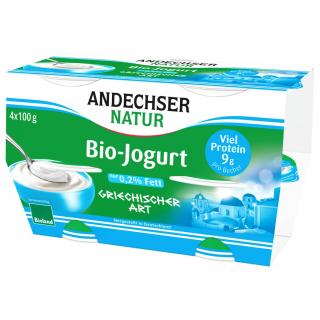 Joghurt griechischer Art 0,2% 4x100g Becher