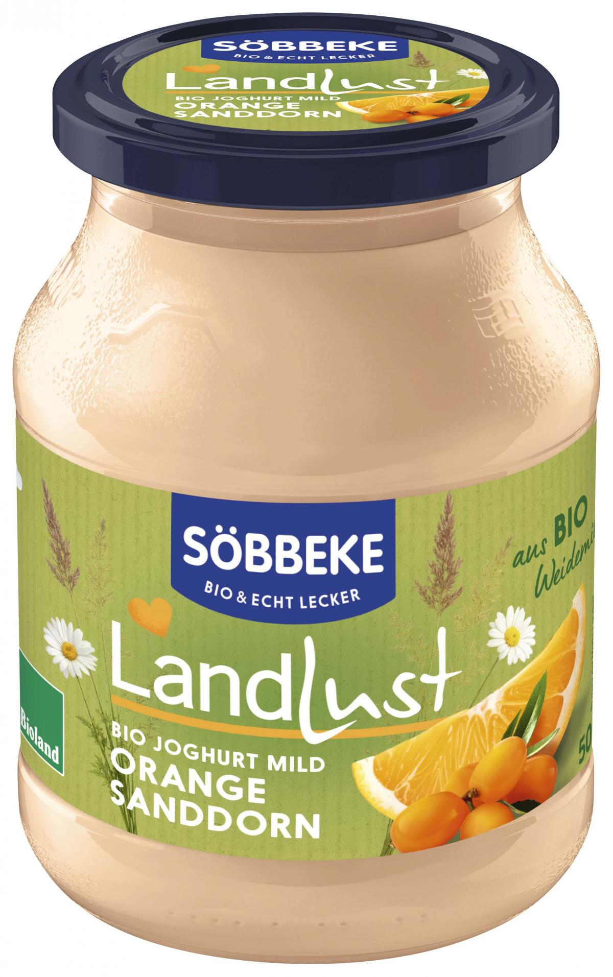 Joghurt mild Sanddorn-Orange, 3,8% (Pfandglas)