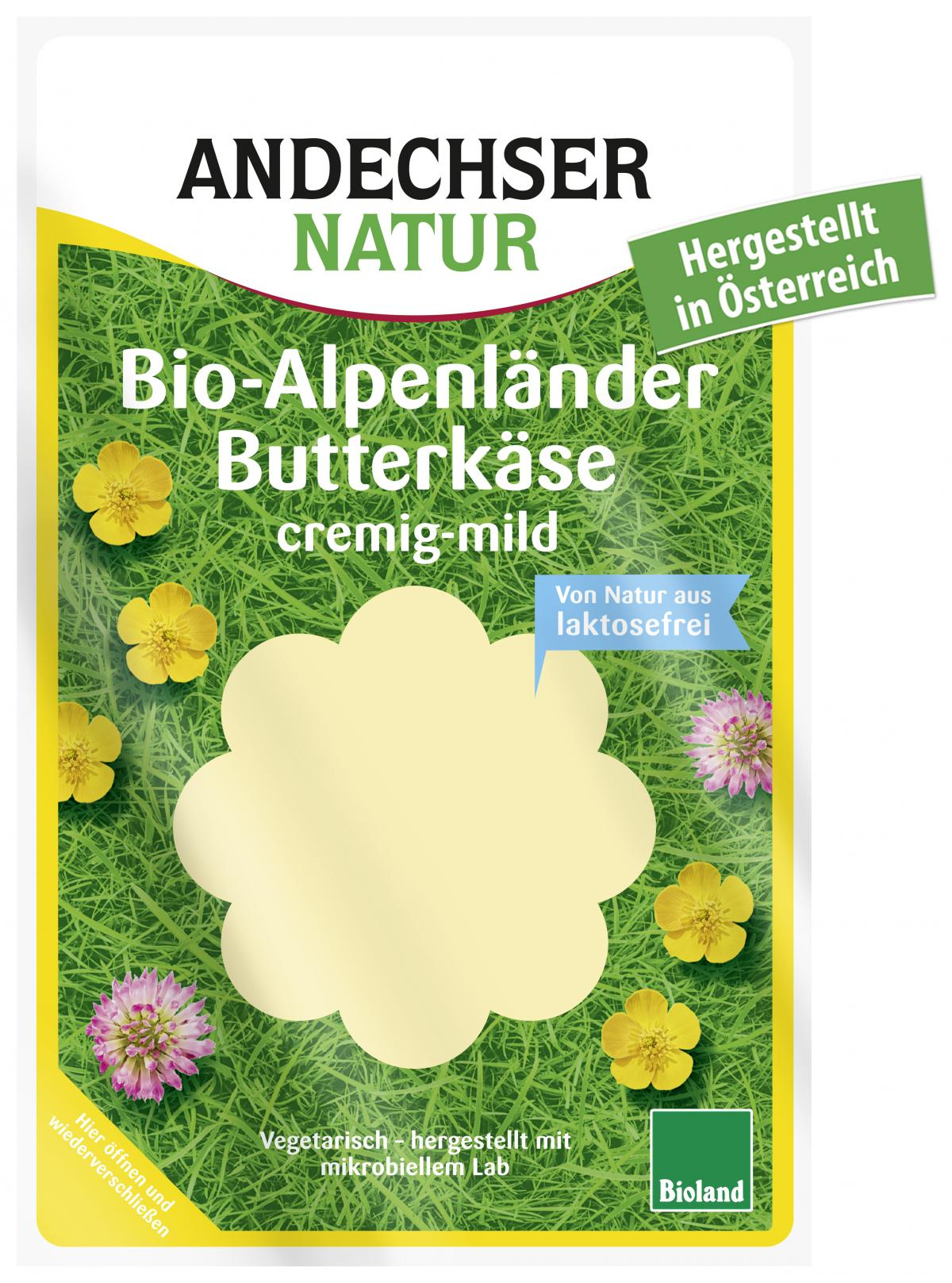 Alpenländer Butterkäse, 50% (Scheiben)