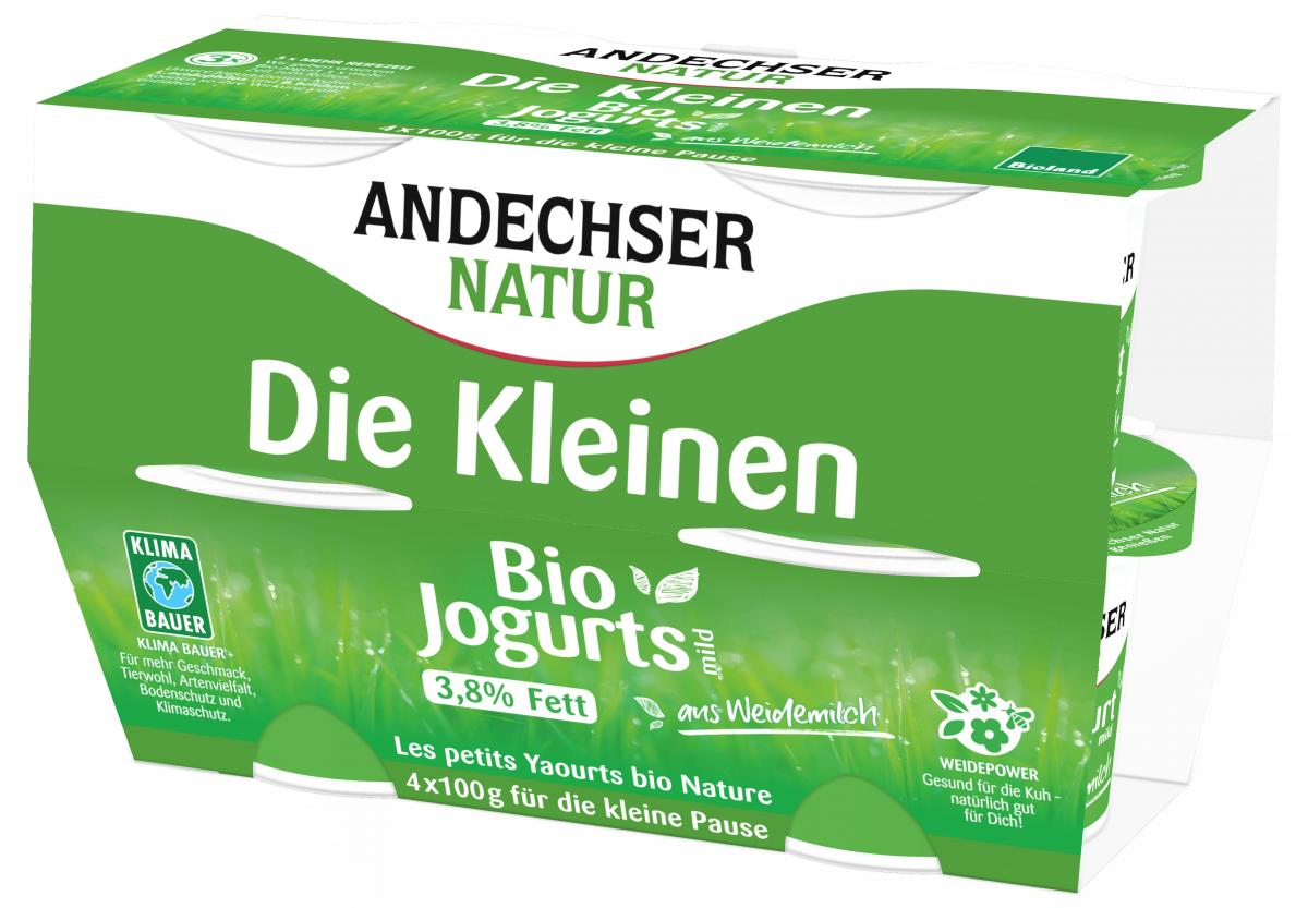 Die Kleinen Joghurts mild Natur, 3,8% (4 Becher)